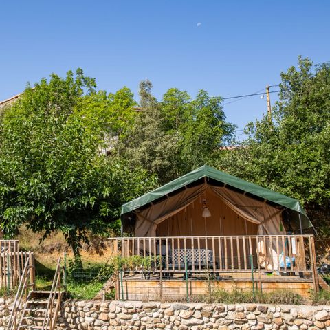 TENTE TOILE ET BOIS 4 personnes - Tente safari