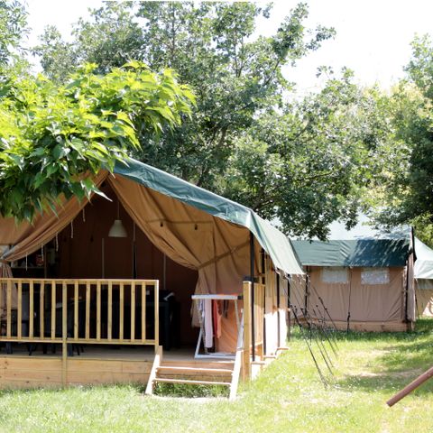 Tente en toile et en bois 4 personnes
