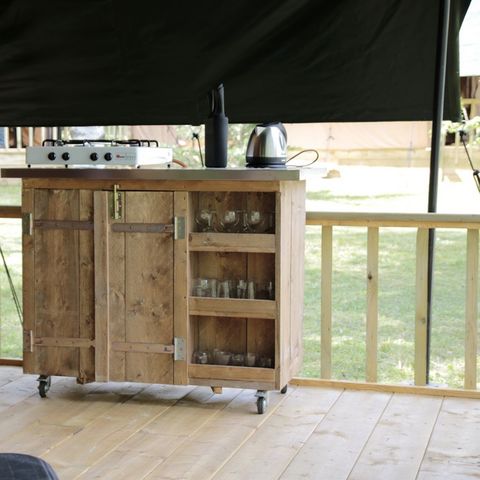 TENTE TOILE ET BOIS 4 personnes