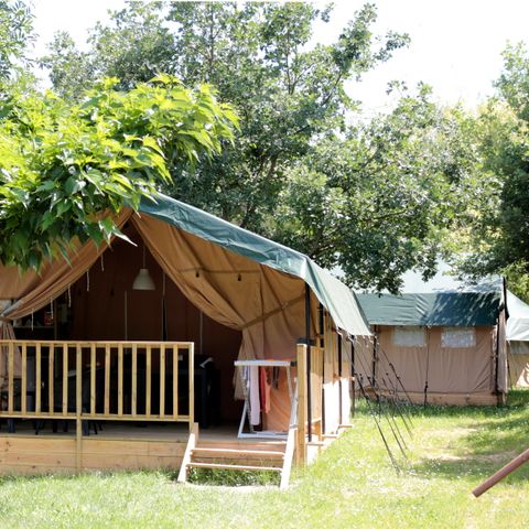 Tente en toile et en bois 4 personnes