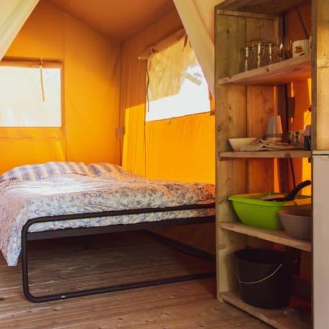 Tente en toile et en bois 6 personnes