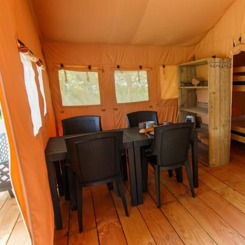 Tente en toile et en bois 6 personnes