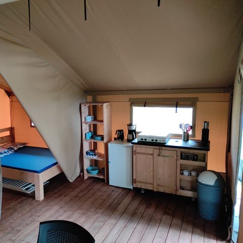 Tente en toile et en bois 6 personnes