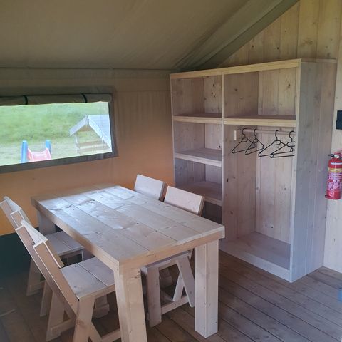Tente en toile et en bois 5 personnes
