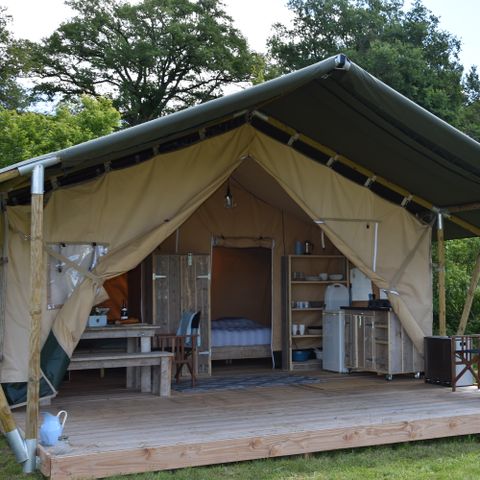 Tente en toile et en bois 4 personnes