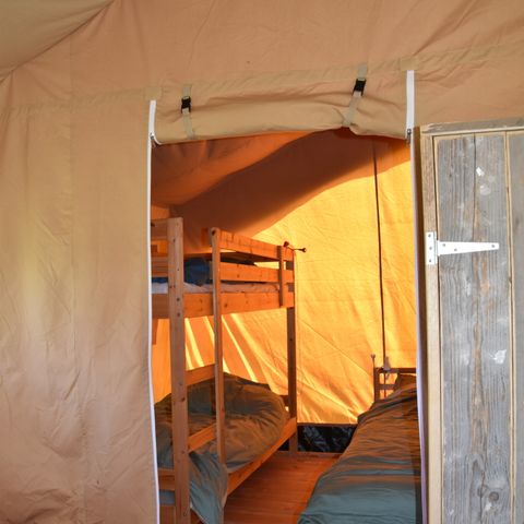 Tente en toile et en bois 4 personnes