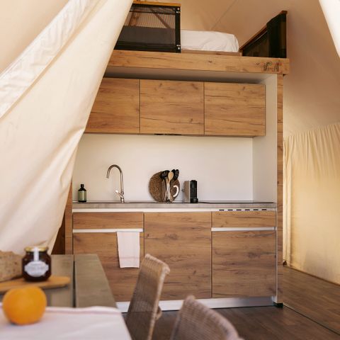 TENTE TOILE ET BOIS 6 personnes - GLAMPING FAMILY