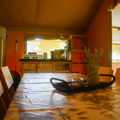 Tente en toile et en bois 6 personnes