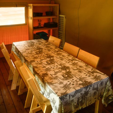 Tente en toile et en bois 6 personnes