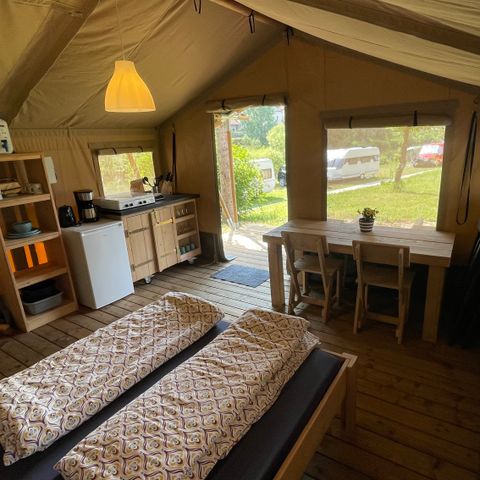 TENTE TOILE ET BOIS 2 personnes