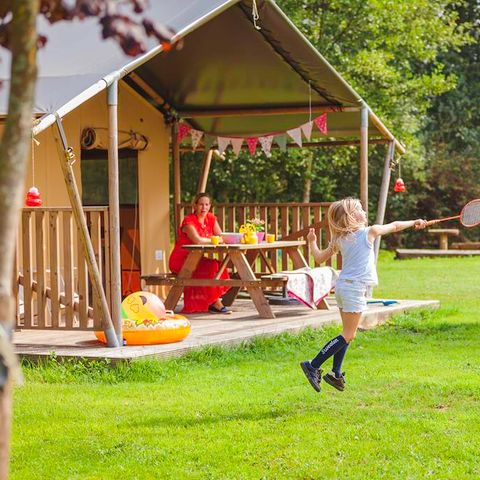 TENTE TOILE ET BOIS 6 personnes - Tente safari