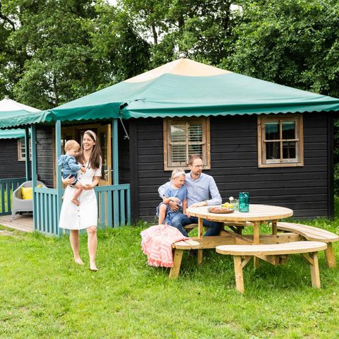 BUNGALOW TOILÉ 6 personnes - Tente bungalow Gîte forestier
