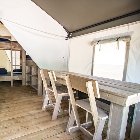 TENTE TOILE ET BOIS 5 personnes - Tente safari de base