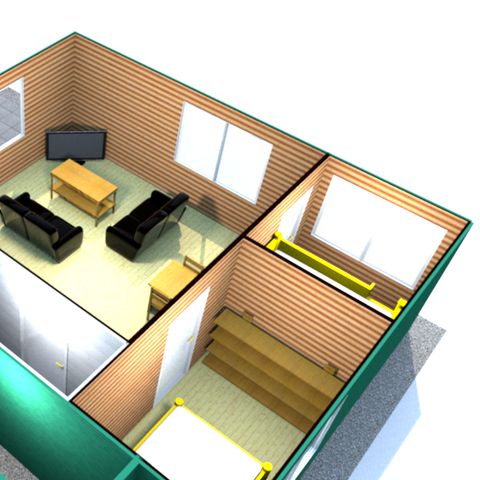 BUNGALOW 4 personnes - Paon bleu