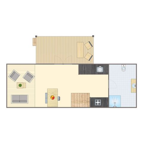 HÉBERGEMENT INSOLITE 4 personnes - Petite maison 2-4BY 2+2