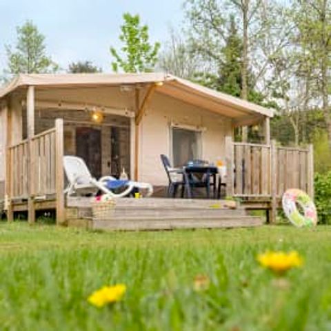 Tente en toile et en bois 4 personnes - Lodge 4p 2ch ***
