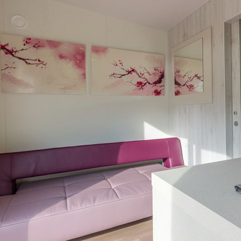 MOBILHOME 2 personnes - Comfort | 1 Ch. | 2 Pers. | Terrasse surélevée | Clim. | TV