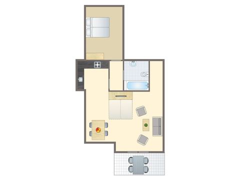 APPARTEMENT 4 personnes - 4A
