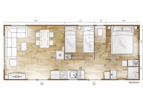 MOBILHOME 4 personnes - Maldives