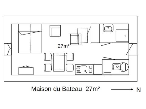 MAISON 2 personnes - Maison du Bateau (jardin privatif)