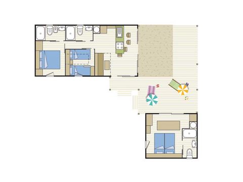 MOBILHOME 9 personnes - ARCHIPEL