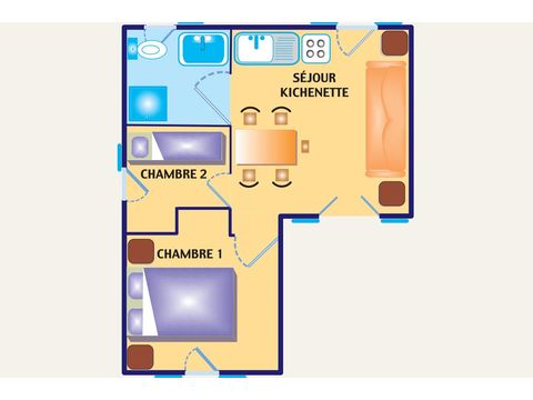 Villa 6 personnes - Loisirs - TV - CLIM