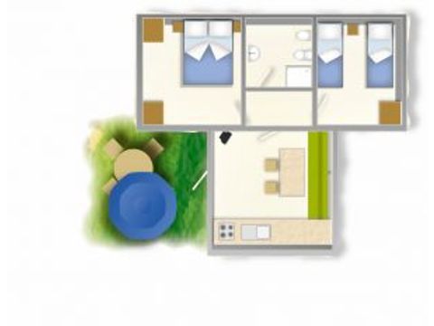 MOBILHOME 5 personnes - BAIA LUX