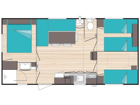 MOBILHOME 6 personnes - - plus commercialisé