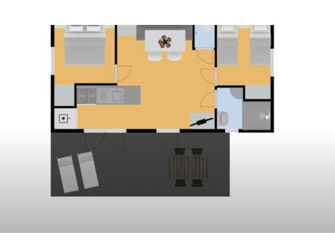 MOBILHOME 4 personnes - Mobil home Cadouin