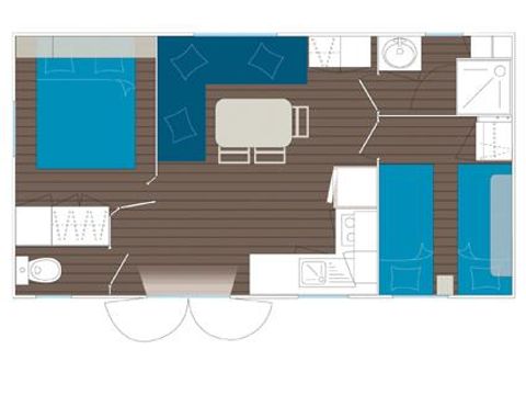 MOBILHOME 6 personnes - Confort - 2 chambres