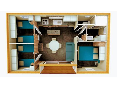 CHALET 6 personnes - 3 chambres + climatisation