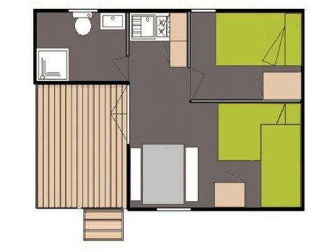 CHALET 4 personnes - Eco 1 chambre