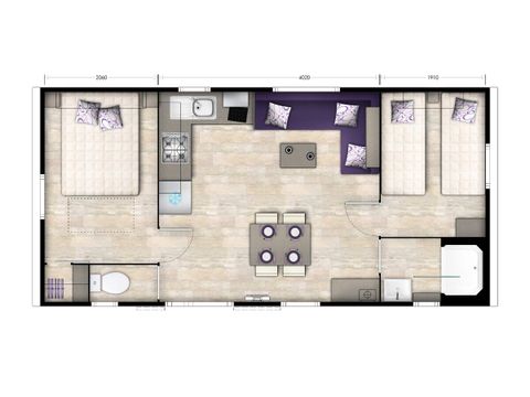 MOBILHOME 6 personnes - Passion
