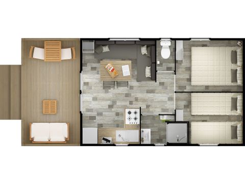 MOBILHOME 5 personnes - Panama - CLIM