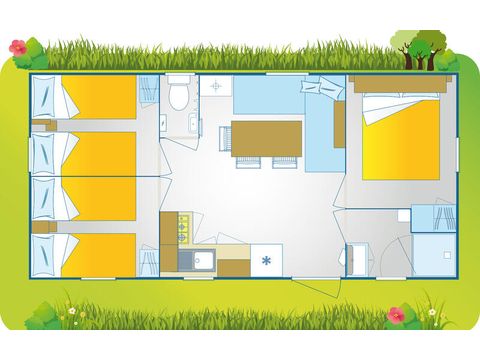 MOBILHOME 7 personnes - Happy Premium Suite