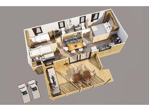 MOBILHOME 6 personnes - SunLodge BigLeaf