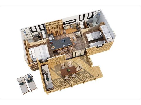 MOBILHOME 6 personnes - BigLeaf
