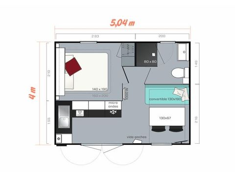 MOBILHOME 2 personnes - CAHITA