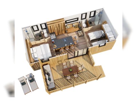 MOBILHOME 5 personnes - Catalpa