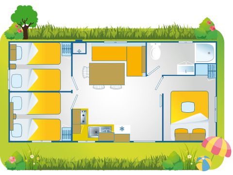 MOBILHOME 6 personnes - Happy Premium