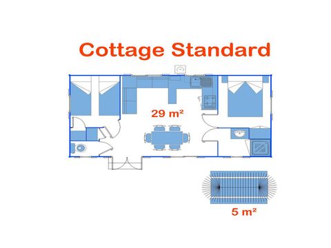 MOBILHOME 6 personnes - Cottage Palma (Standard)