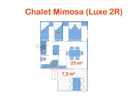 Chalet 4 personnes - Mimosa Lux)
