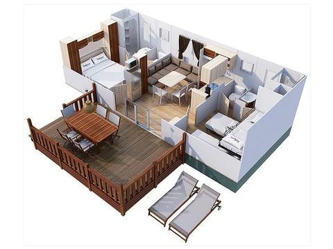 MOBILHOME 5 personnes - SunLodge Redwood