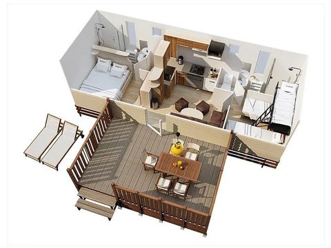 MOBILHOME 5 personnes - SunLodge Maple (arrivée dimanche)