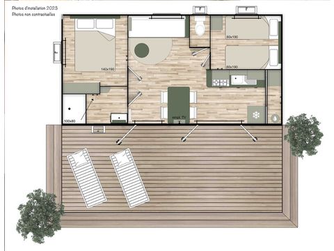 MOBILHOME 4 personnes - Ciela Confort - 2 chambres