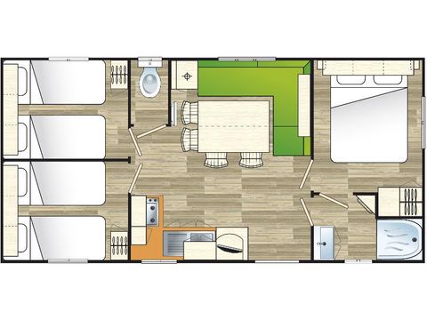 MOBILHOME 6 personnes - FAMILY