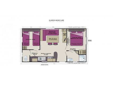 Mobilhome 5 personnes - COTTAGE ECO