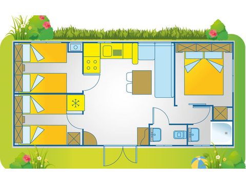 Mobilhome 4 personnes - Happy Plus