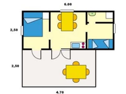 CHALET 4 personnes - sans sanitaires