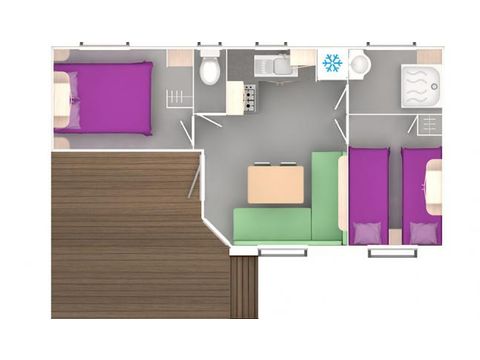 MOBILHOME 6 personnes - 2 chambres